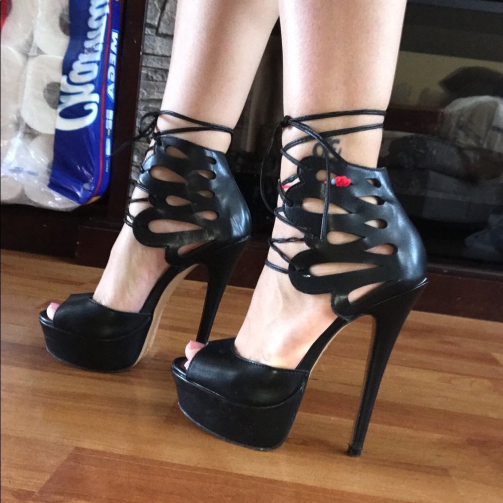 Black heels
